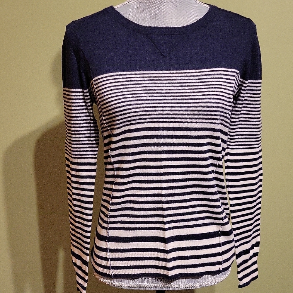 Lucky Brand Navy Knit Sweater - Picture 2 of 12